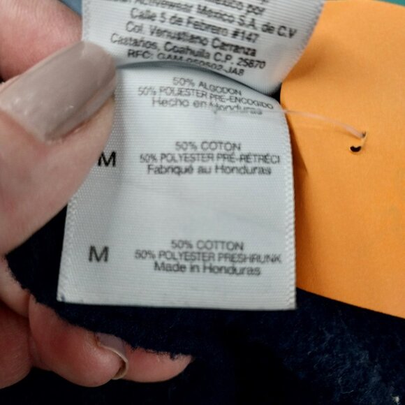 3228 Size XL Gildan Got Questions Upcycled Hoodie, In Blue, Purple and White. - Picture 7 of 8